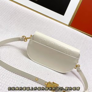 MINI BOBBY EAST-WEST 20 BAG IN WHITE CALFSKIN