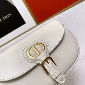 MINI BOBBY EAST-WEST 20 BAG IN WHITE CALFSKIN
