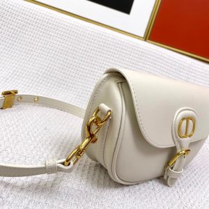 MINI BOBBY EAST-WEST 20 BAG IN WHITE CALFSKIN