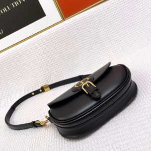 MINI BOBBY EAST-WEST 20 BAG IN BLACK CALFSKIN