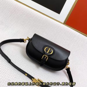 MINI BOBBY EAST-WEST 20 BAG IN BLACK CALFSKIN