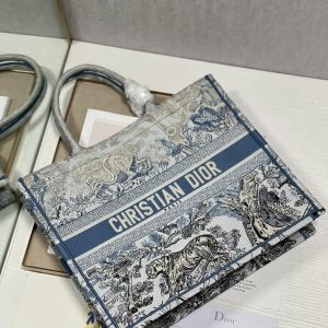 Large CD Book Tote 42cm Gradient Blue Tiger