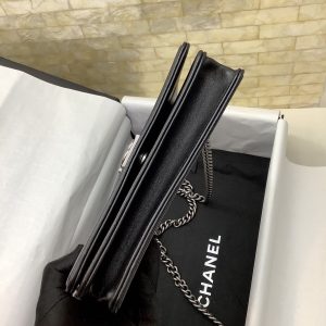 cc leboy woc 19cm black quilted lambskin silver hardware