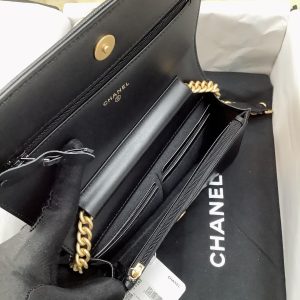 cc leboy woc 19cm black quilted caviar gold hardware