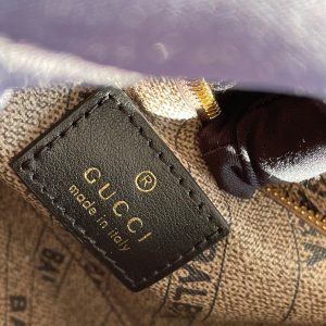 GG x BALENCIAGA HOURGLASS BAG 22 IN BEIGE EBONY MONOGRAM CANVAS GOLD HARDWARE