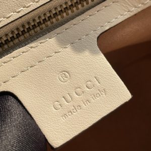 GG MARMONT MATELASSÉ LARGE 26 BAG WHITE CALFSKIN