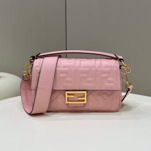 Baguette 27cm Pink Lambskin Gold Hardware