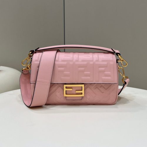 20220113_i1642050926_7128_0_jpg_b2aab7c0-ee5b-41e9-85a6-c24f1f188070 BAGUETTE WITH FF MOTIF 27 IN LIGHT PINK SOFT LAMBSKIN GOLD HARDWARE