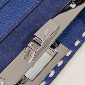 20220116_i1642317483_5811_4_jpg PEEKABOO ISEEU 33 IN NAVY BLUE GRAINED CALFSKIN SILVER HARDWARE