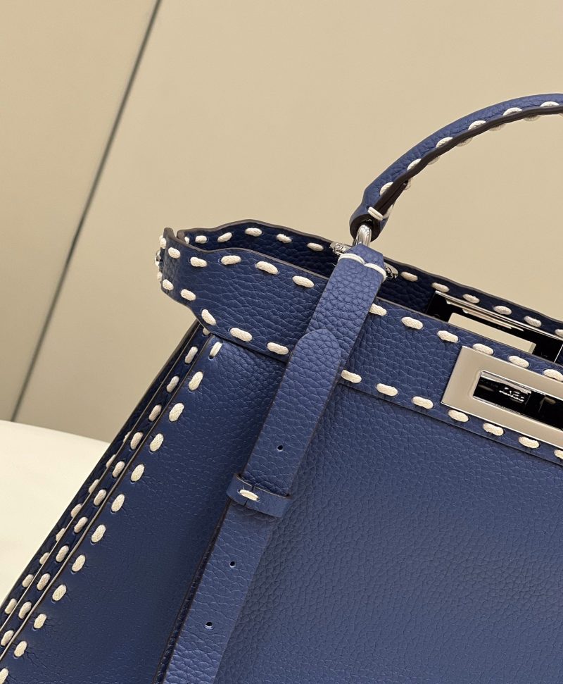 20220116_i1642317483_7091_3_jpg PEEKABOO ISEEU 33 IN NAVY BLUE GRAINED CALFSKIN SILVER HARDWARE