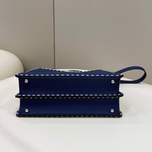 20220116_i1642317483_9917_2_jpg PEEKABOO ISEEU 33 IN NAVY BLUE GRAINED CALFSKIN SILVER HARDWARE