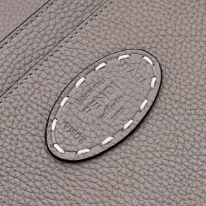 PEEKABOO ISEEU 33 IN TOBACCO BROWN GRAINED CALFSKIN SILVER HARDWARE