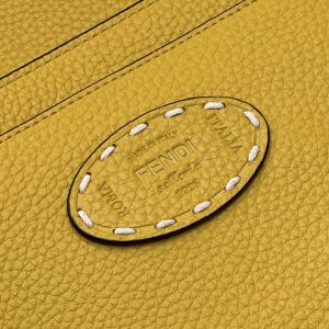 PEEKABOO ISEEU 33 IN YELLOW GRAINED CALFSKIN SILVER HARDWARE