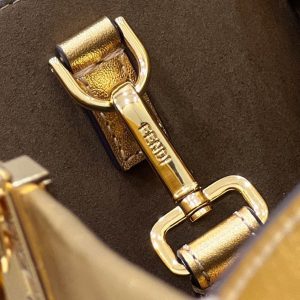 SHINE LARGE 35 TOTE IN GOLDEN CALFSKIN