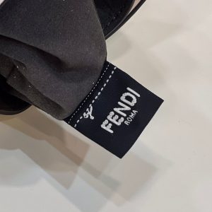 MON TRESOR MINI 18 BAG IN WHITE CALFSKIN FF WITH GOLD HARDWARE