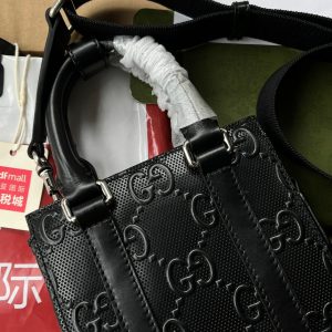 20220330_i1648644866_1966_5_jpg EMBOSSED TOTE BAG 20 IN BLACK CALFSKIN