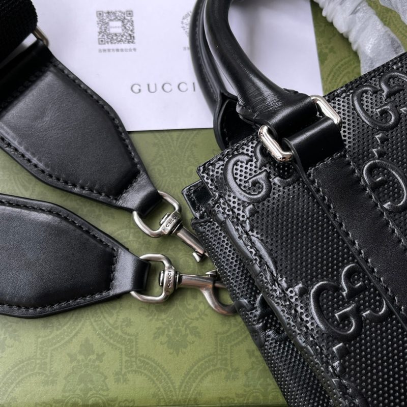 20220330_i1648644866_5228_7_jpg EMBOSSED TOTE BAG 20 IN BLACK CALFSKIN