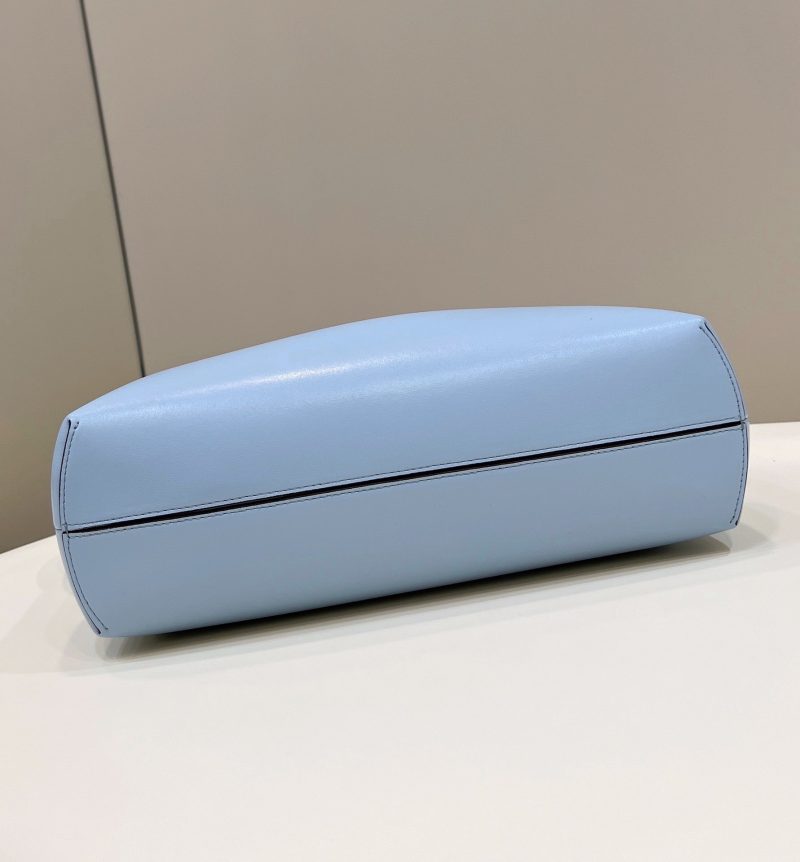 FendiI FIRST SMALL 32 IN LIGHT BLUE NAPPA LEATHER BAG GOLD HARDWARE