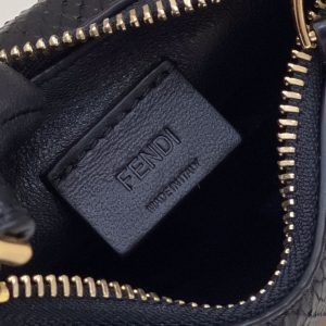 FendiIGRAPHY MINI 16 BAG IN BLACK CALFSKIN GOLD HARDWARE