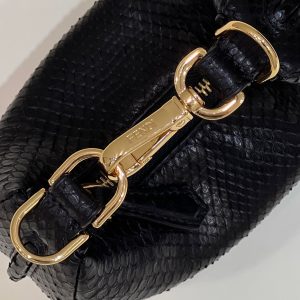 FendiIGRAPHY MINI 16 BAG IN BLACK CALFSKIN GOLD HARDWARE