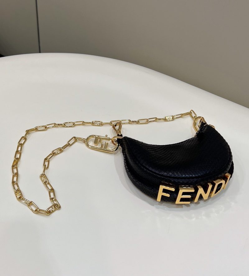 FendiIGRAPHY MINI 16 BAG IN BLACK CALFSKIN GOLD HARDWARE