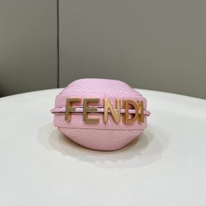 FendiIGRAPHY MINI 16 BAG IN LIGHT PINK CALFSKIN GOLD HARDWARE