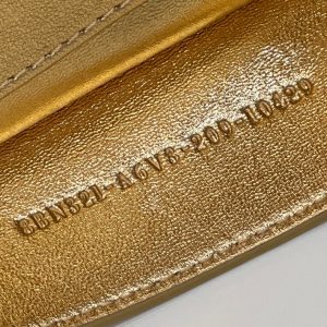 PEEKABOO ISEEU 33 IN GOLD METALLIC CALFSKIN GOLD HARDWARE