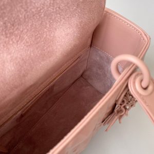 SMALL LADY 20 BLUSH ULTRAMATTE LAMBSKIN DIAMOND MOTIF