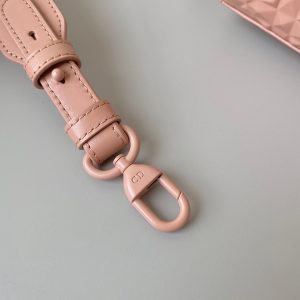 SMALL LADY 20 BLUSH ULTRAMATTE LAMBSKIN DIAMOND MOTIF