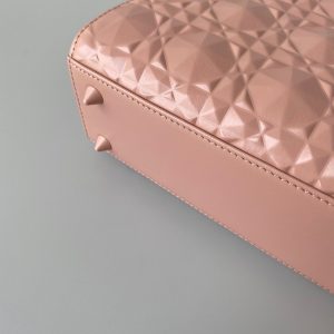 SMALL LADY 20 BLUSH ULTRAMATTE LAMBSKIN DIAMOND MOTIF