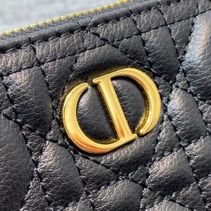 cd large caro daily black calfskin pouch