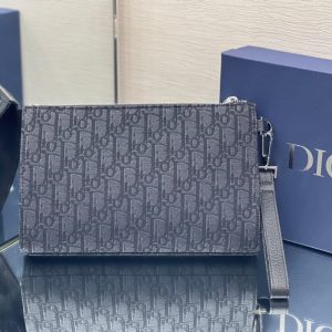 SADDLE 28 BAG IN BLACK OBLIQUE JACQUARD