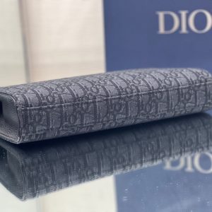 SADDLE 28 BAG IN BLACK OBLIQUE JACQUARD