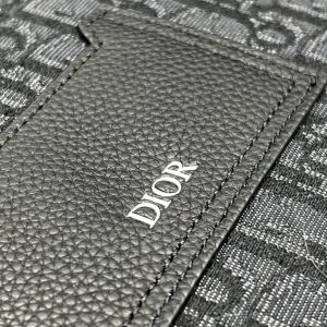 SADDLE 28 BAG IN BLACK OBLIQUE JACQUARD