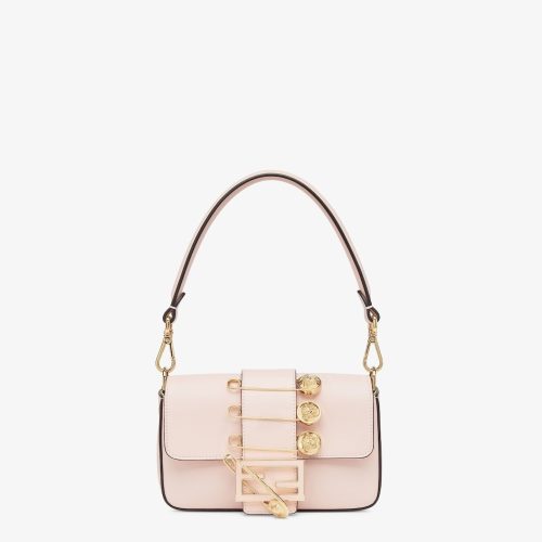 20220525_i1653415295_2244_0_jpg FendiI FendiACE BROOCH MINI 20 BAGUETTE BAG IN LIGHT PINK CALFSKIN