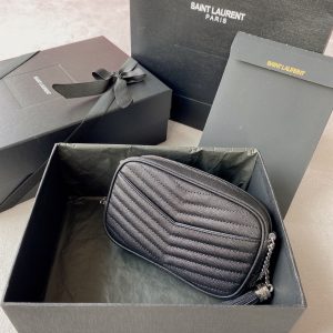 20220530_i1653896777_2978_1_jpg LOU MINI CAMERA BAG 19 IN BLACK CAVIAR PATTERN CALFSKIN SILVER HARDWARE