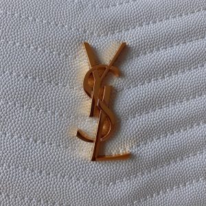 LOU MINI CAMERA BAG 19 IN WHITE CAVIAR PATTERN CALFSKIN GOLD HARDWARE