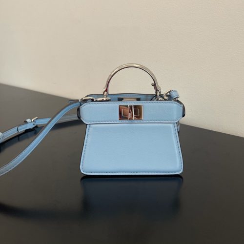 20220605_i1654414865_7944_0_jpg FendiI PEEKABOO ISEEU MICRO 12 BAG IN LIGHT BLUE CALFSKIN WITH GOLD HARDWARE