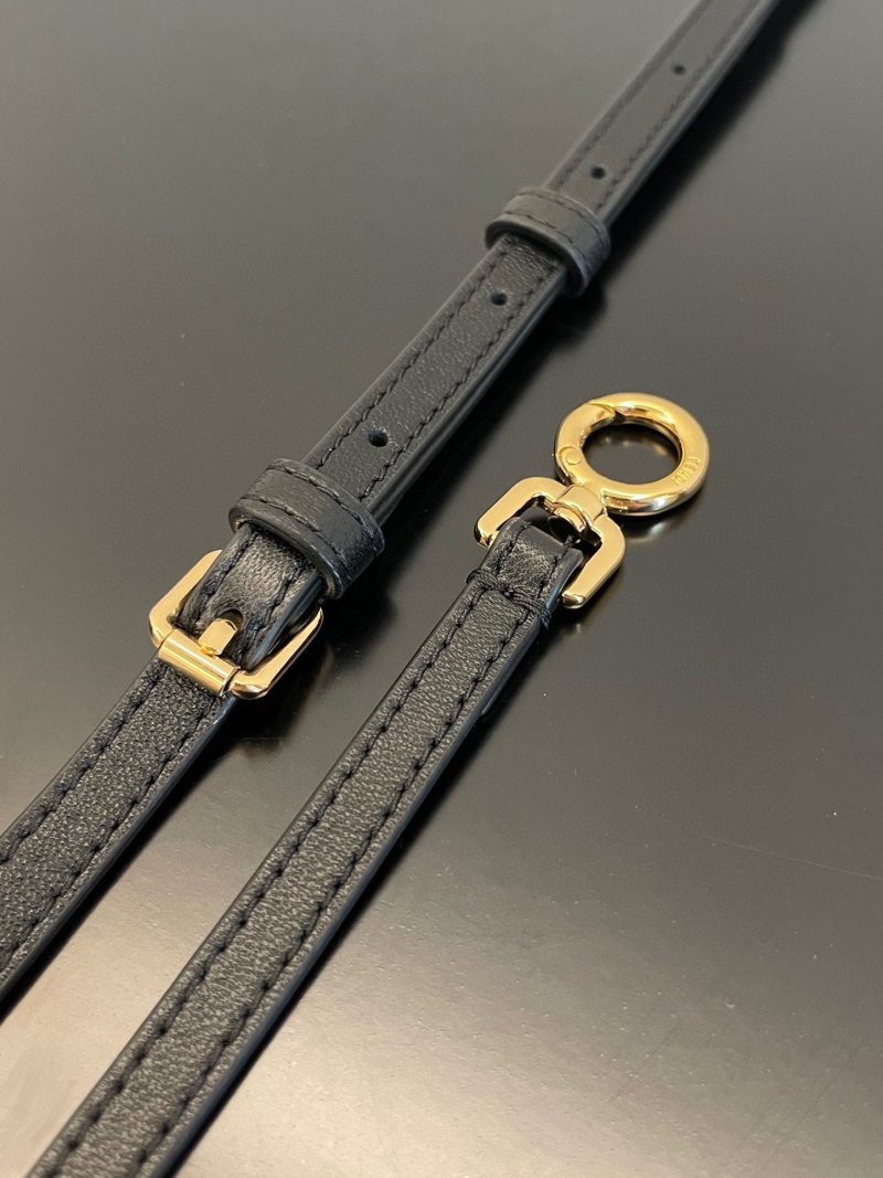 FendiI PEEKABOO ISEEU MICRO 12 BAG IN BLACK CALFSKIN WITH GOLD HARDWARE