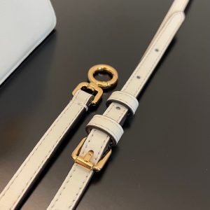 FendiI PEEKABOO ISEEU MICRO 12 BAG IN WHITE CALFSKIN WITH GOLD HARDWARE