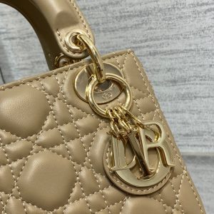 mini lady 17 camel lambskin