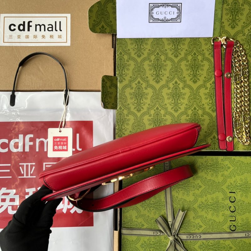 20220617_i1655445099_6915_4_jpg BLONDIE SHOULDER BAG 28 IN RED LAMBSKIN GOLD HARDWARE