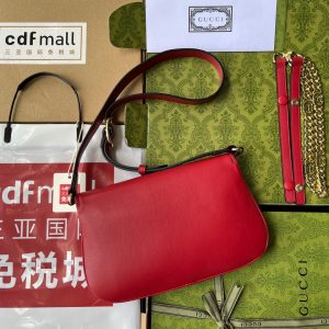 20220617_i1655445099_9984_1_jpg BLONDIE SHOULDER BAG 28 IN RED LAMBSKIN GOLD HARDWARE