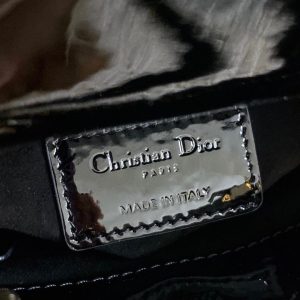 micro lady 12 black patent caslfskin