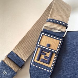 Peekaboo Mini Selleria Bag 23cm blue leather shw with 220 hand-sewn stitches