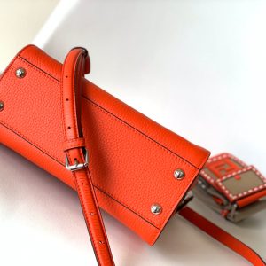 Peekaboo Mini Selleria Bag 23cm red leather shw with 220 hand-sewn stitches