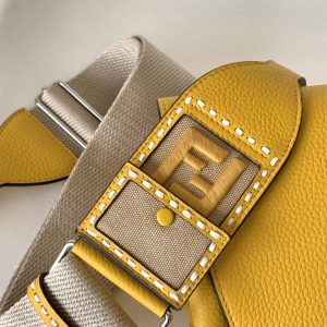 Peekaboo Mini Selleria Bag 23cm yellow leather shw with 220 hand-sewn stitches