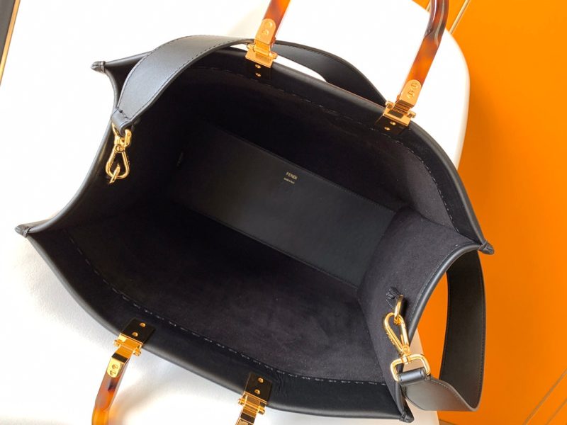 Fendi Sunshine Medium Bag 35 Black Leather
