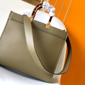 Fendi Sunshine Medium Bag 35 Olive Leather