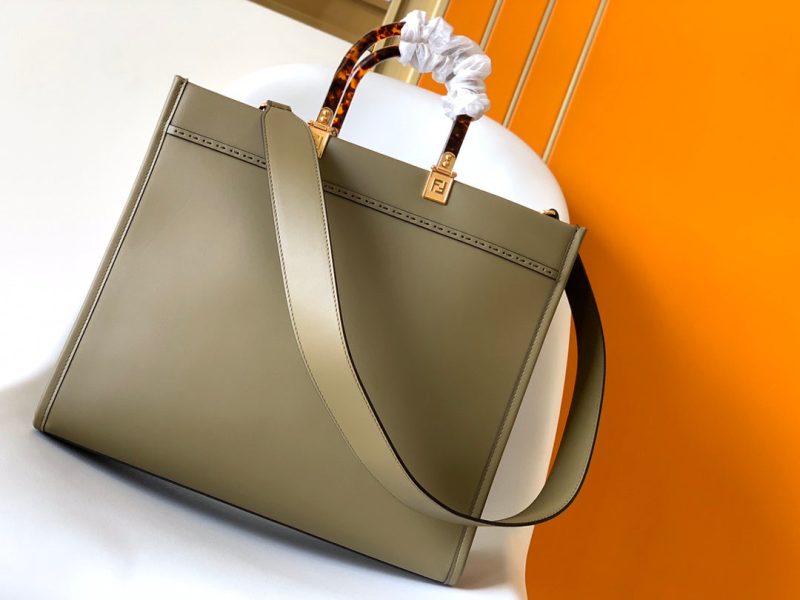 Fendi Sunshine Medium Bag 35 Olive Leather
